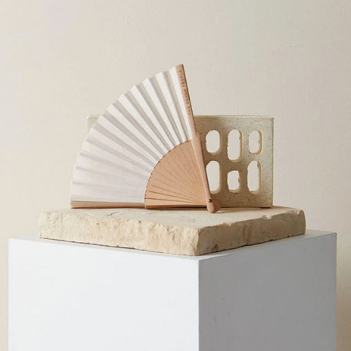 Linnen waaier ivoor - The Beach People